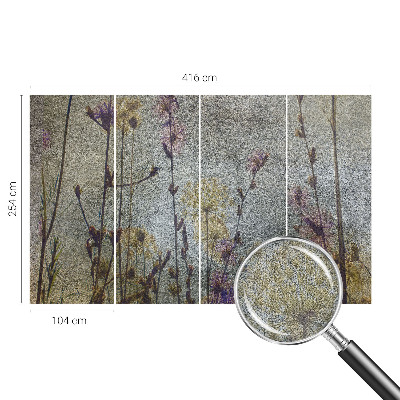Peel and stick fototapet med motiv av vildblommor