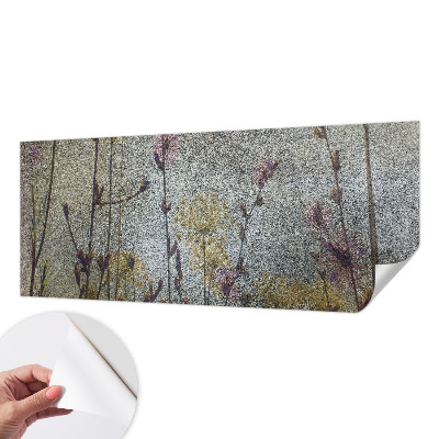 Peel and stick fototapet med motiv av vildblommor