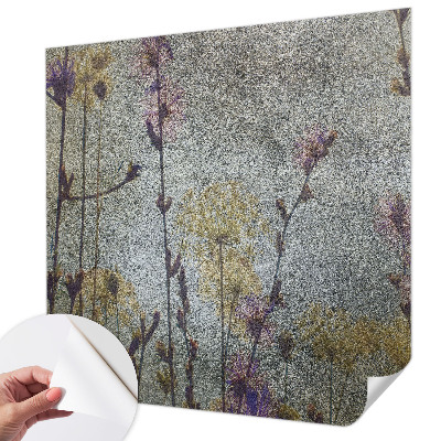 Peel and stick fototapet med motiv av vildblommor
