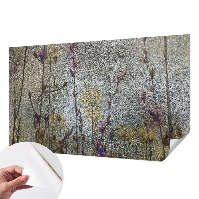 Peel and stick fototapet med motiv av vildblommor