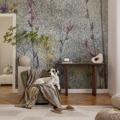 Peel and stick fototapet med motiv av vildblommor