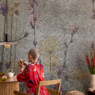 Peel and stick fototapet med motiv av vildblommor