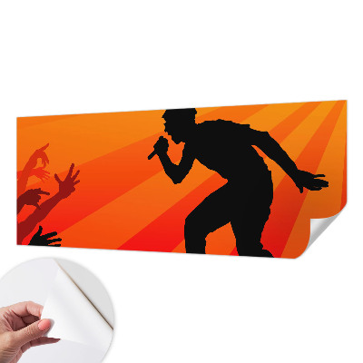 Fototapet barn med rytmisk scen i lekfull design