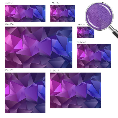 Fototapet för barn Lila trianglar
