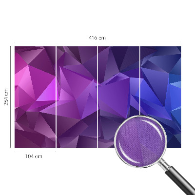 Fototapet för barn Lila trianglar