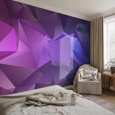 Fototapet för barn Lila trianglar