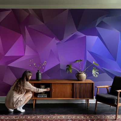 Fototapet för barn Lila trianglar