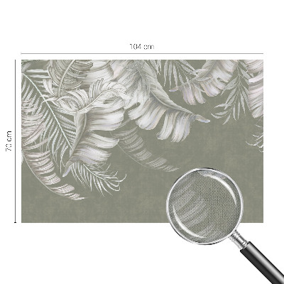 Peel and stick fototapet med motiv av delikata blad