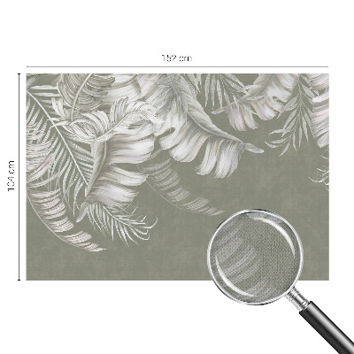 Peel and stick fototapet med motiv av delikata blad