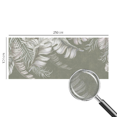 Peel and stick fototapet med motiv av delikata blad
