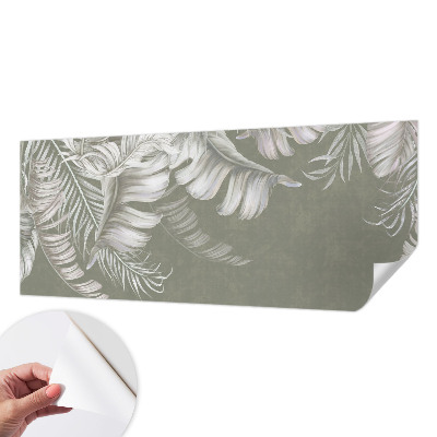 Peel and stick fototapet med motiv av delikata blad