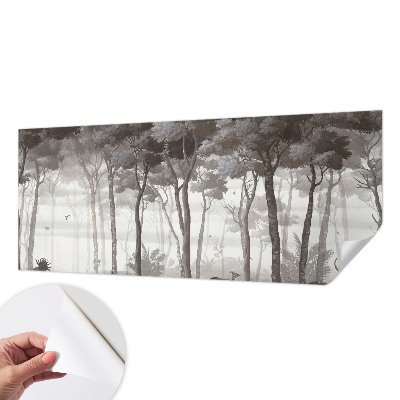 3D fototapet med motiv av en förtrollande skog