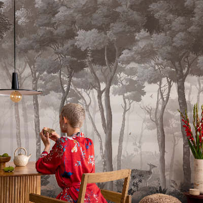3D fototapet Skogsmagi