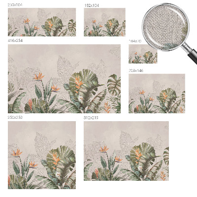 Fototapet barnrum Tropiska blommor