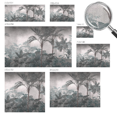 Peel and stick fototapet med motiv av exotisk natur