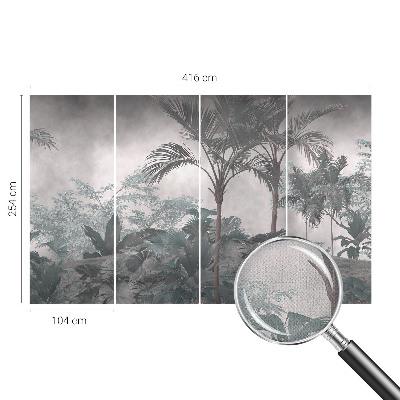 Peel and stick fototapet med motiv av exotisk natur