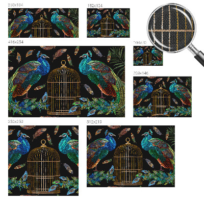 Självhäftande fotovägg Påfågelbild