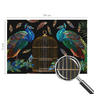 Självhäftande fotovägg Påfågelbild