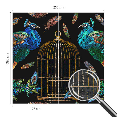 Självhäftande fotovägg Påfågelbild