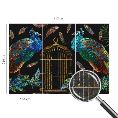 Självhäftande fotovägg Påfågelbild