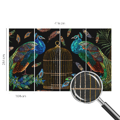 Självhäftande fotovägg Påfågelbild