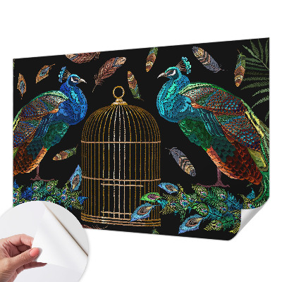 Självhäftande fotovägg Påfågelbild