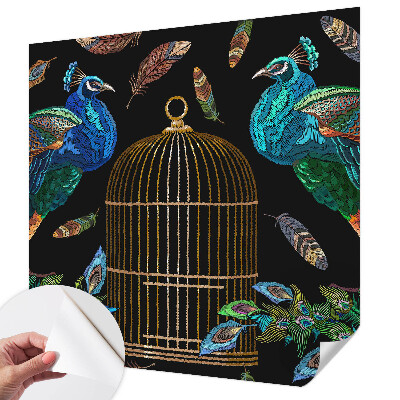 Självhäftande fotovägg Påfågelbild