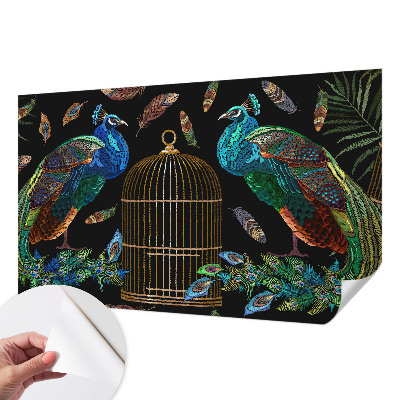 Självhäftande fotovägg Påfågelbild