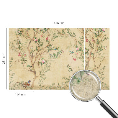 Fototapet barnrum Blommiga accenter