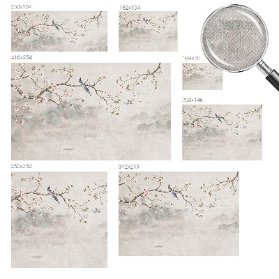 Självhäftande fototapet Orientaliskt landskap