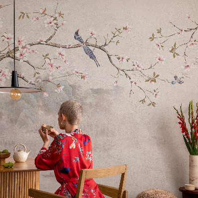 Självhäftande fototapet Orientaliskt landskap