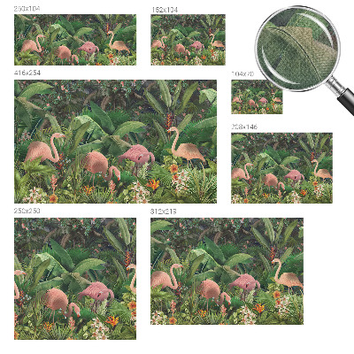 Fototapet barn med rosa flamingor