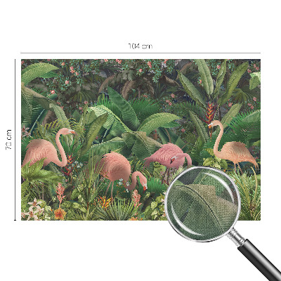 Fototapet barn med rosa flamingor