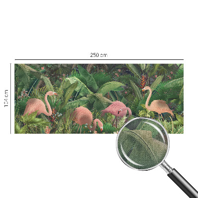 Fototapet barn med rosa flamingor