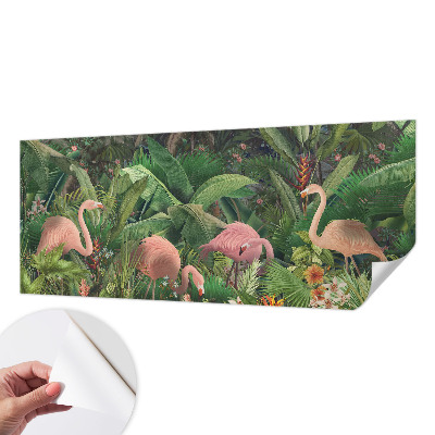 Fototapet barn med rosa flamingor
