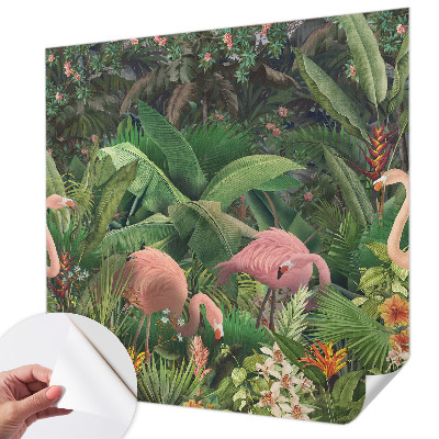 Fototapet barn med rosa flamingor