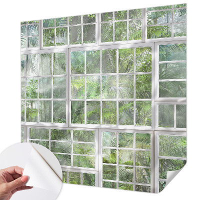 Peel and stick fototapet Grön skog