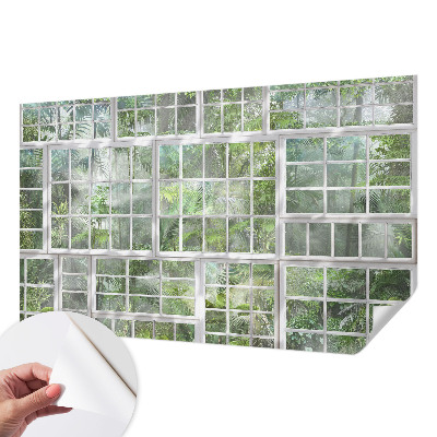 Peel and stick fototapet Grön skog