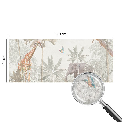 3D fototapet med motiv av en tropisk oas