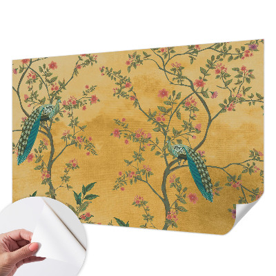 Fototapet barn Påfågelträd