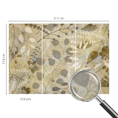 Fototapet barnrum Kvistblad