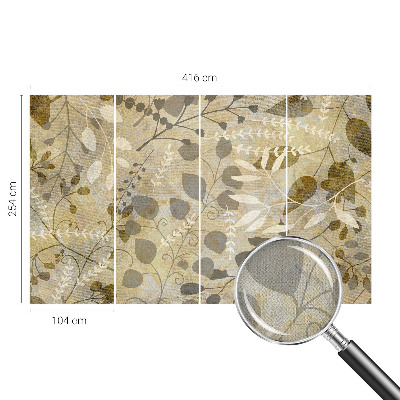 Fototapet barnrum Kvistblad