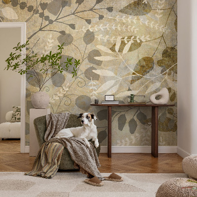 Fototapet barnrum Kvistblad