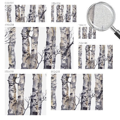 Fototapet för barn Aspskog