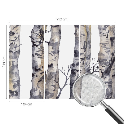 Fototapet för barn Aspskog