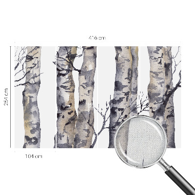 Fototapet för barn Aspskog