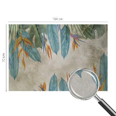 Självhäftande fototapet Tropiska blommor