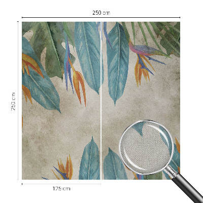 Självhäftande fototapet Tropiska blommor