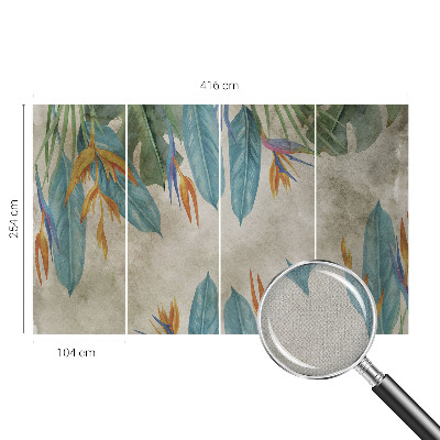 Självhäftande fototapet Tropiska blommor