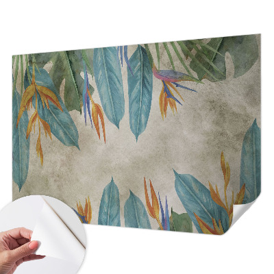 Självhäftande fototapet Tropiska blommor